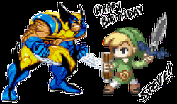 Happy Birthday Steve Greetings With Fighting Characters GIF