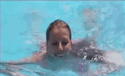 Happy Birthday Swim In The Pool Beach GIF