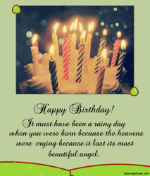 Happy Birthday Touching Wish Message GIF
