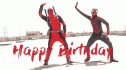 Happy Birthday Twins Spiderman Costume   GIF