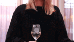Happy Birthday Wine Blonde Girl GIF