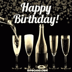 Happy Birthday Wine Cake GIF | GIFDB.com