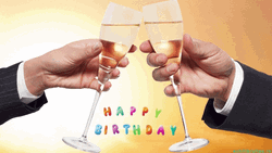 Happy Birthday Wine Men Suit GIF