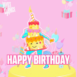 Happy Birthday Wishes Dancing Cake GIF