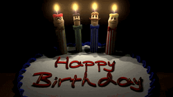 Happy Birthday Wishes Singing Candles GIF