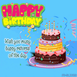 Happy Birthday Wishing You Many Happy Returns Of The Day GIF