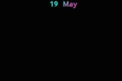 Happy Birthday With Blue Lines GIF
