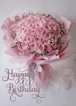 Happy Birthday With Flowers Meme GIF