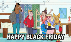 Happy Black Friday BoJack Horseman GIF