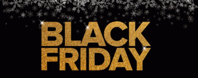 Happy Black Friday Sparkling Text GIF