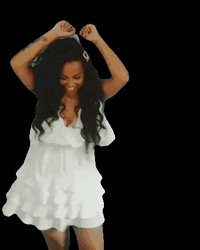 Happy Black Girl Have Fun  GIF