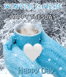 Happy Blessed Tuesday Blue Sparkles GIF
