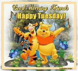 Happy Blessed Tuesday Tigger Winnie The Pooh GIF