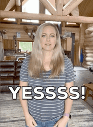 Happy Blonde Girl Yess GIF