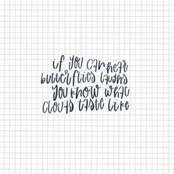 Happy Butterflies Grid Quote GIF