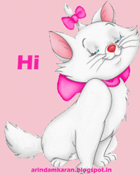 Happy Cat Greeting Good Morning  GIF