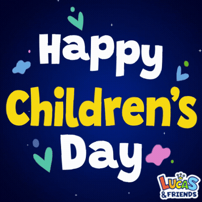 Happy Children's Day Lucas And Friends Greeting Card GIF