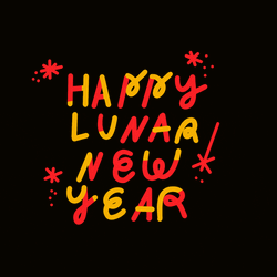 Happy Chinese New Year Fireworks GIF