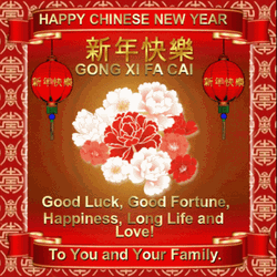 Happy Chinese New Year Lanterns GIF