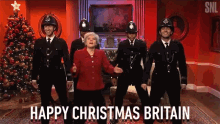 Happy Christmas Britain Dance Funny Saturday Night Live GIF