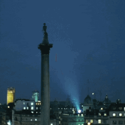 Happy Christmas Eve City Night Lights GIF