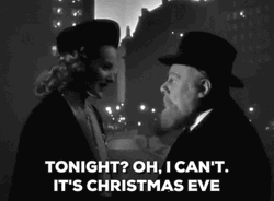 Happy Christmas Eve Vintage Edmund Gwenn GIF