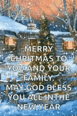 Happy Christmas To You And Your Family GIF