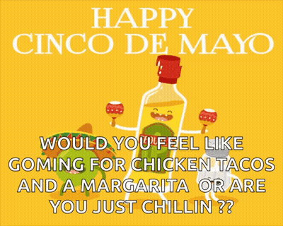 Happy Cinco De Mayo Card With Pink And Yellow Pinata GIF