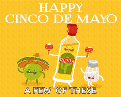 Happy Cinco De Mayo Cartoon Characters GIF