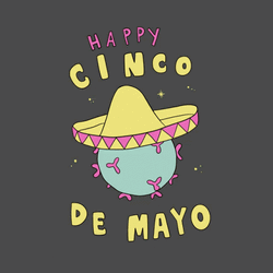 Happy Cinco De Mayo Cute Cactus