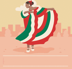 Happy Cinco De Mayo Dancing Lady GIF