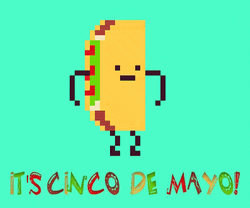 Happy Cinco De Mayo Dancing Taco GIF