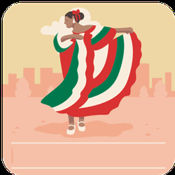 Happy Cinco De Mayo Mexican Dress