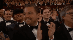 Happy Clap Leonardo DiCaprio GIF