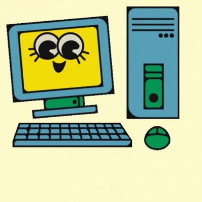 Happy Computer Cartoon GIF