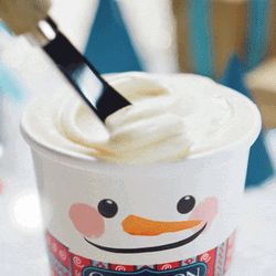 Happy Cream Cheese Winky Face Cup  GIF