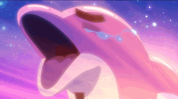 Happy Crying Pink Dolphin  GIF