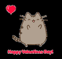 Happy Dancing Cat Funny Valentines Day GIF