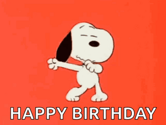 Happy Dancing Snoopy On His Birthday GIF