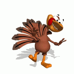 Happy Dancing Turkey Jump GIF