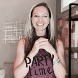 Happy Dancing Woman Thumbs Up Party Time GIF
