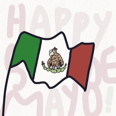 Happy De Mayo Mexican Flag GIF
