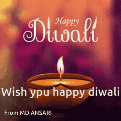 Happy Diwali Candle From Md Ansari GIF