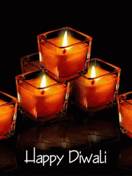 Happy Diwali Candle Lights GIF