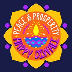 Happy Diwali Flower GIF