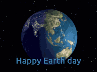 Happy Earth Day Spinning GIF