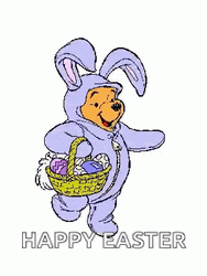 Happy Easter Day Pooh GIF