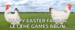 Happy Easter Familia Let The Games Begin  GIF