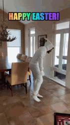 Happy Easter Funny Its Party Time GIF