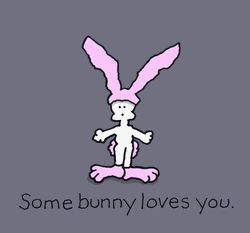 Happy Easter Funny Some Bunny Loves You GIF